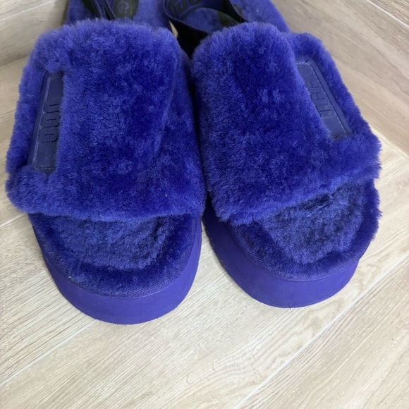 UGG Purple Logo Disco Slide Slipper Size 10 EUC - Picture 9 of 14